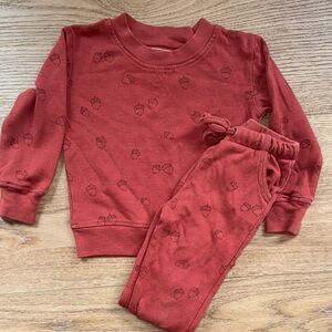 L'ovedbaby Rust Toddler Sweatshirt and Pants Set